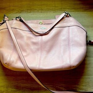 Pink coach hand bag